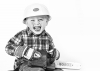 Kinderfoto kleiner Baumeister